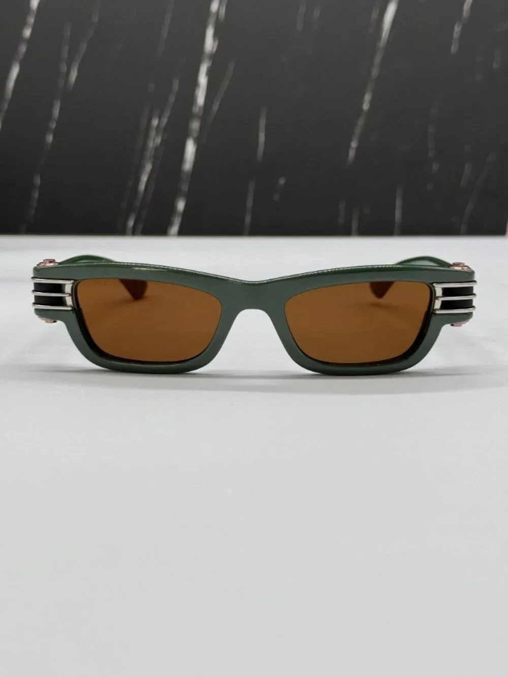 NEW BOTTEGA VENETA BV1308S 003 WOMEN GREEN SUNGLASSES